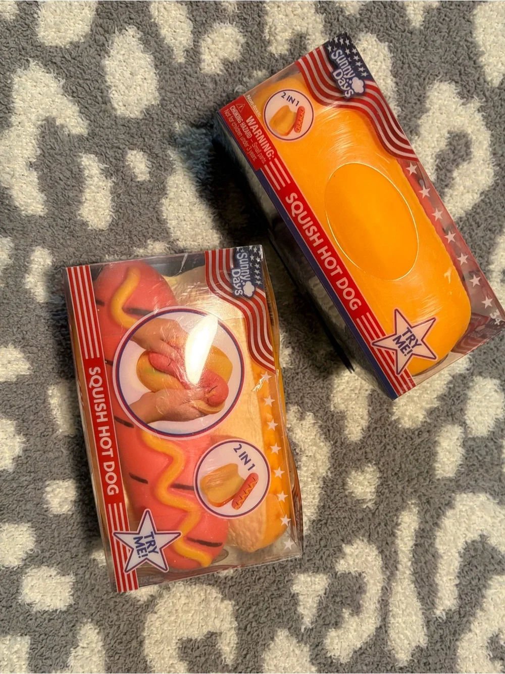 Squishy Hot Dog Stress Relief - Orange